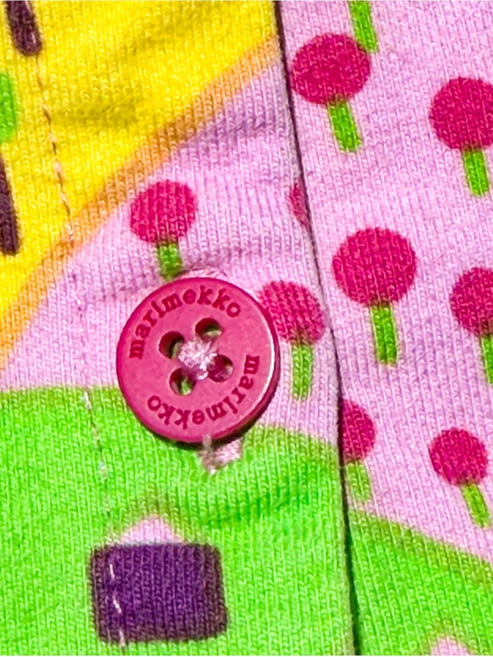 Marimekko Kummuta Hymysuu Vintage Kids Dress 86 18M 12-18M Cotton Collecter Art - Picture 4 of 6